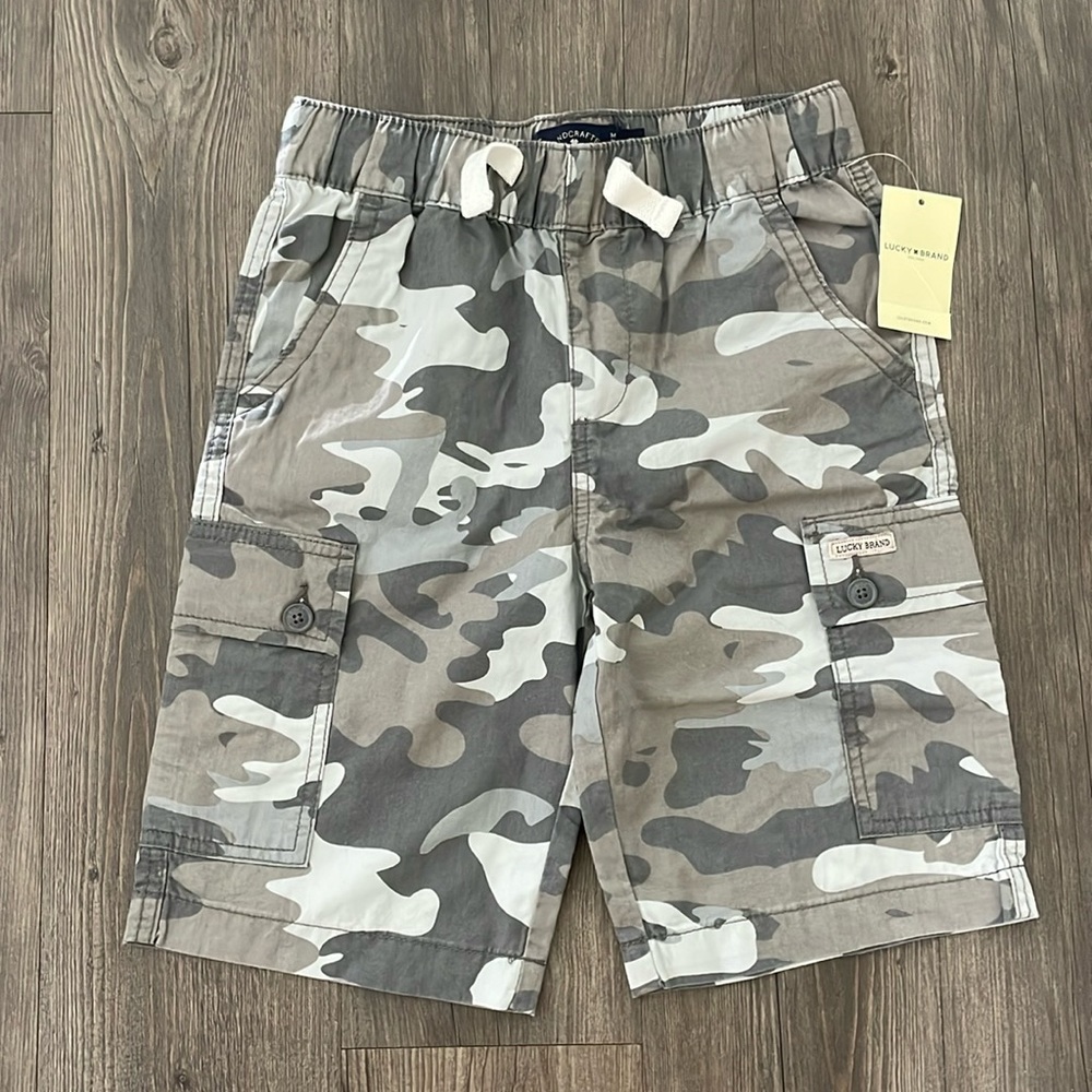 Lucky Brand Camo Cargo Shorts - Boys S